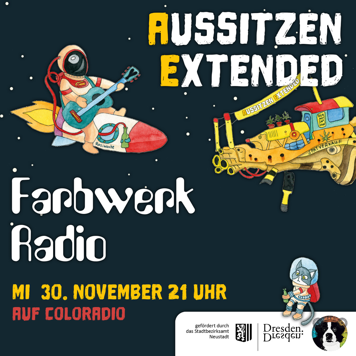 Farbwerk Radio zu Gast beim Aussitzen