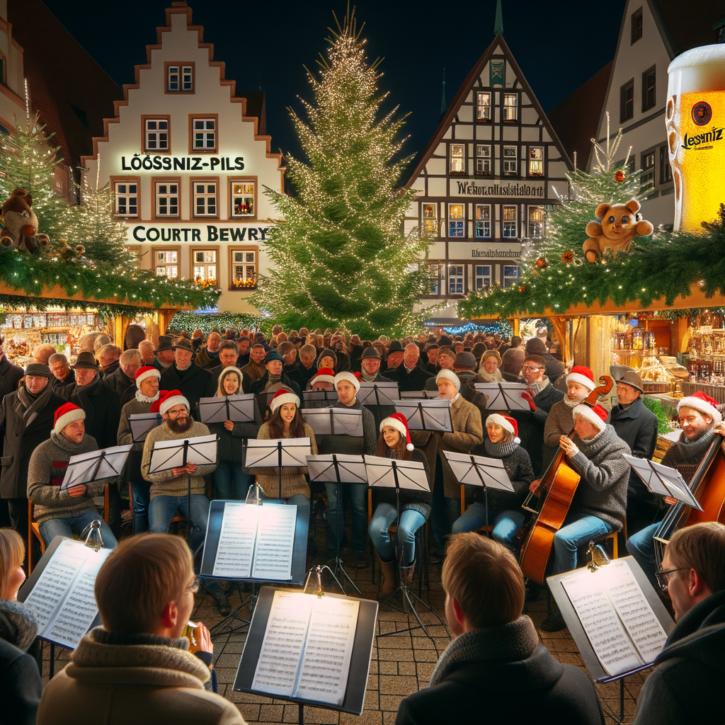 Geiles Ensemble Dresden, Weihnachten, Chor, Hof-Weihnachtsmarkt, Coswig, Brauerei, Bier, Lößnitz-Pils
