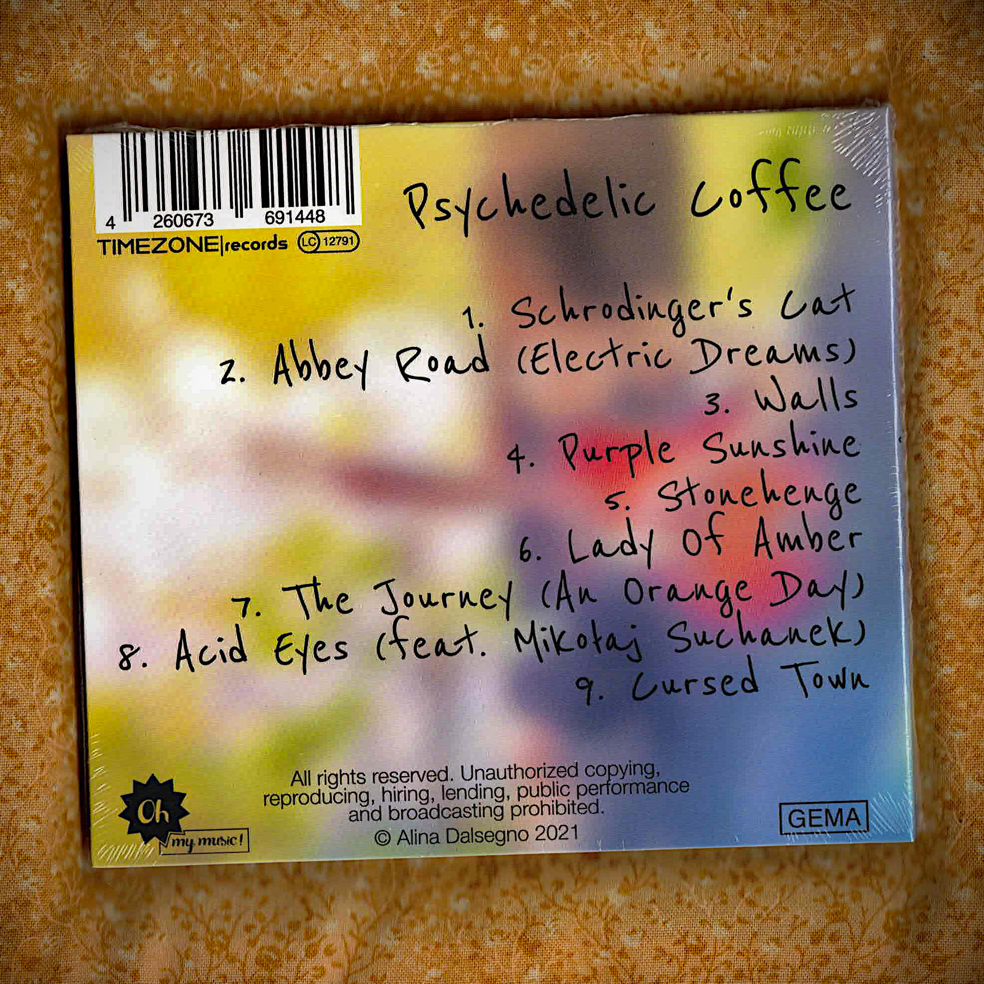 Alina Dalsegno: Psychedelic Coffee (CD) – Bild 2