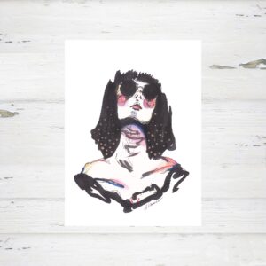 Ink Girl - Kunstdruck