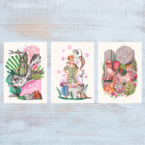 Aquarell Kinderbuch Illustrationen- Set