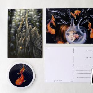 Postkarten-Set mit Sticker von Ghouliss