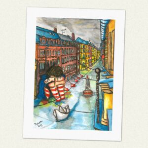 Kunstdruck Einsamkeit der Straßen