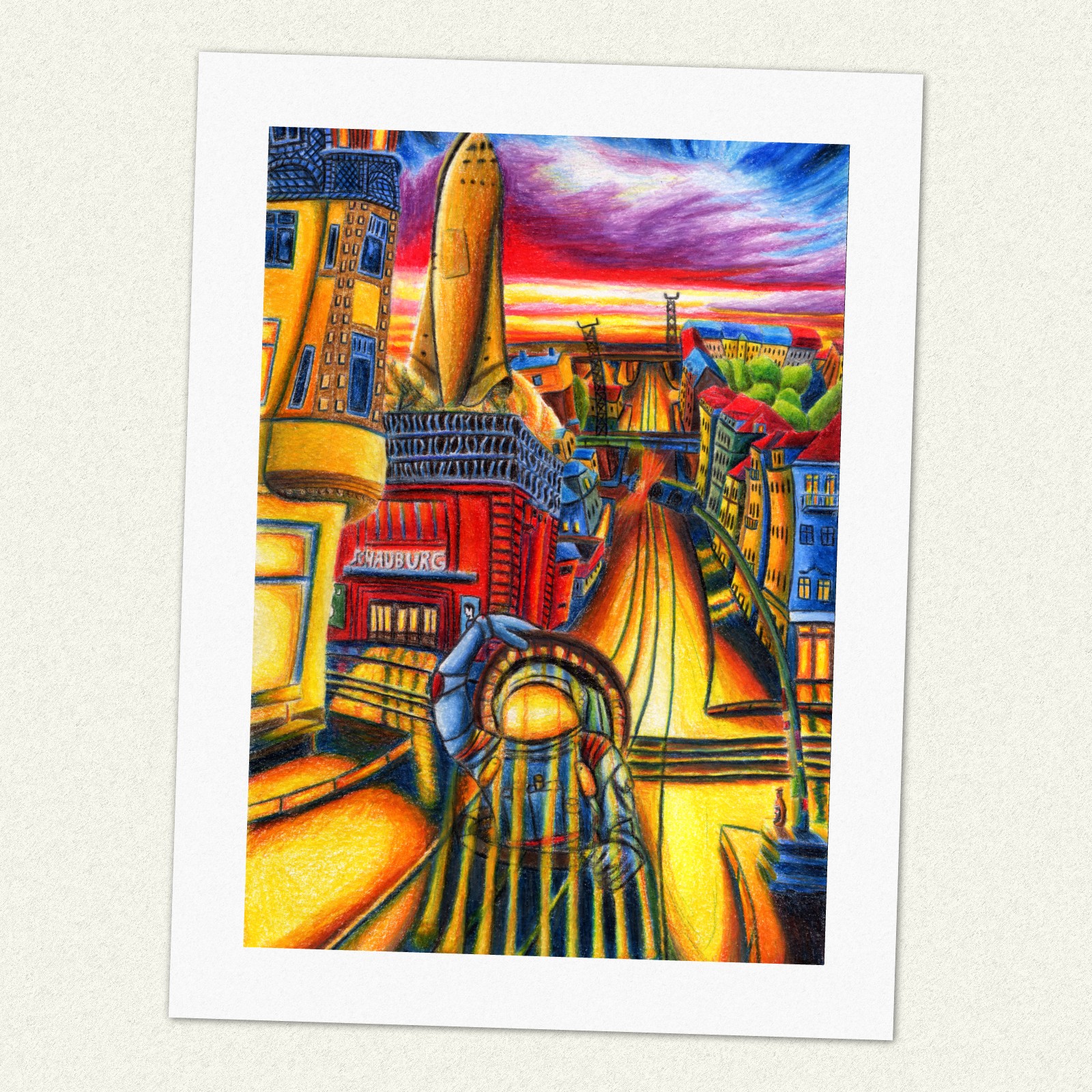 Kunstdruck back to mars