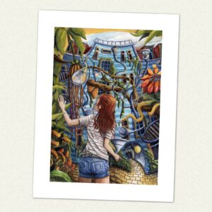 Kunstdruck between roots