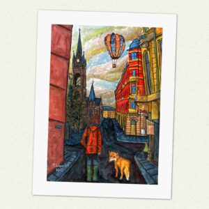 Kunstdruck reach the sky