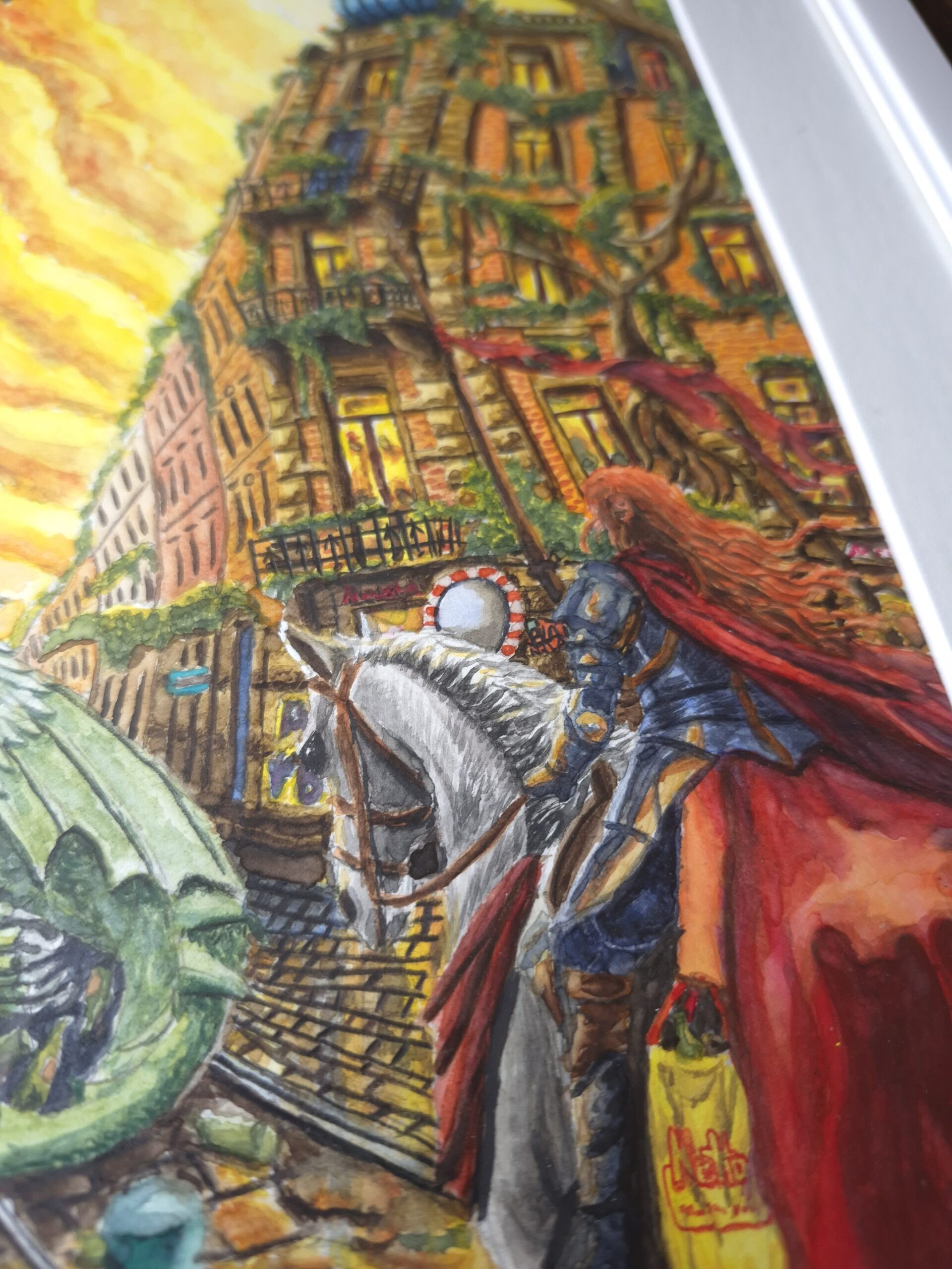Original Aquarell "Der Flaschenhort" | Thomas Schreiter – Bild 3