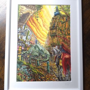 Original Aquarell "Der Flaschenhort" | Thomas Schreiter