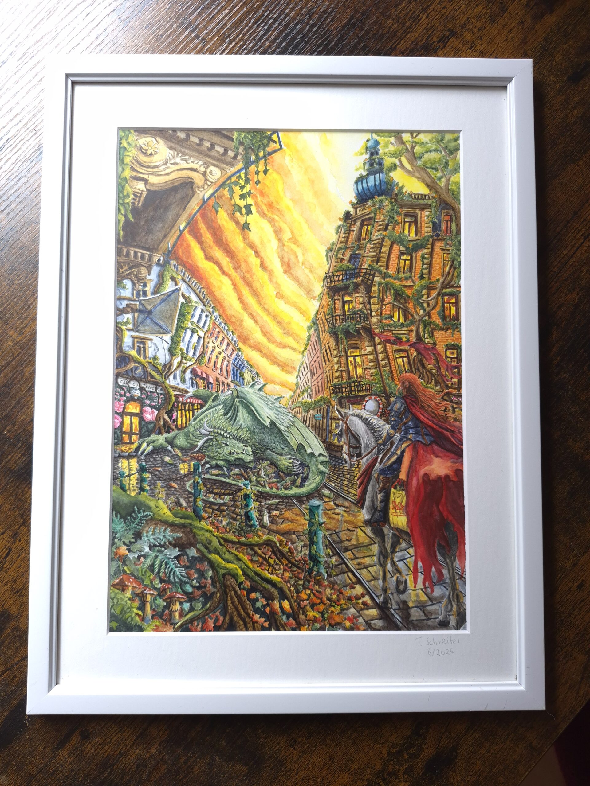 Original Aquarell "Der Flaschenhort" | Thomas Schreiter