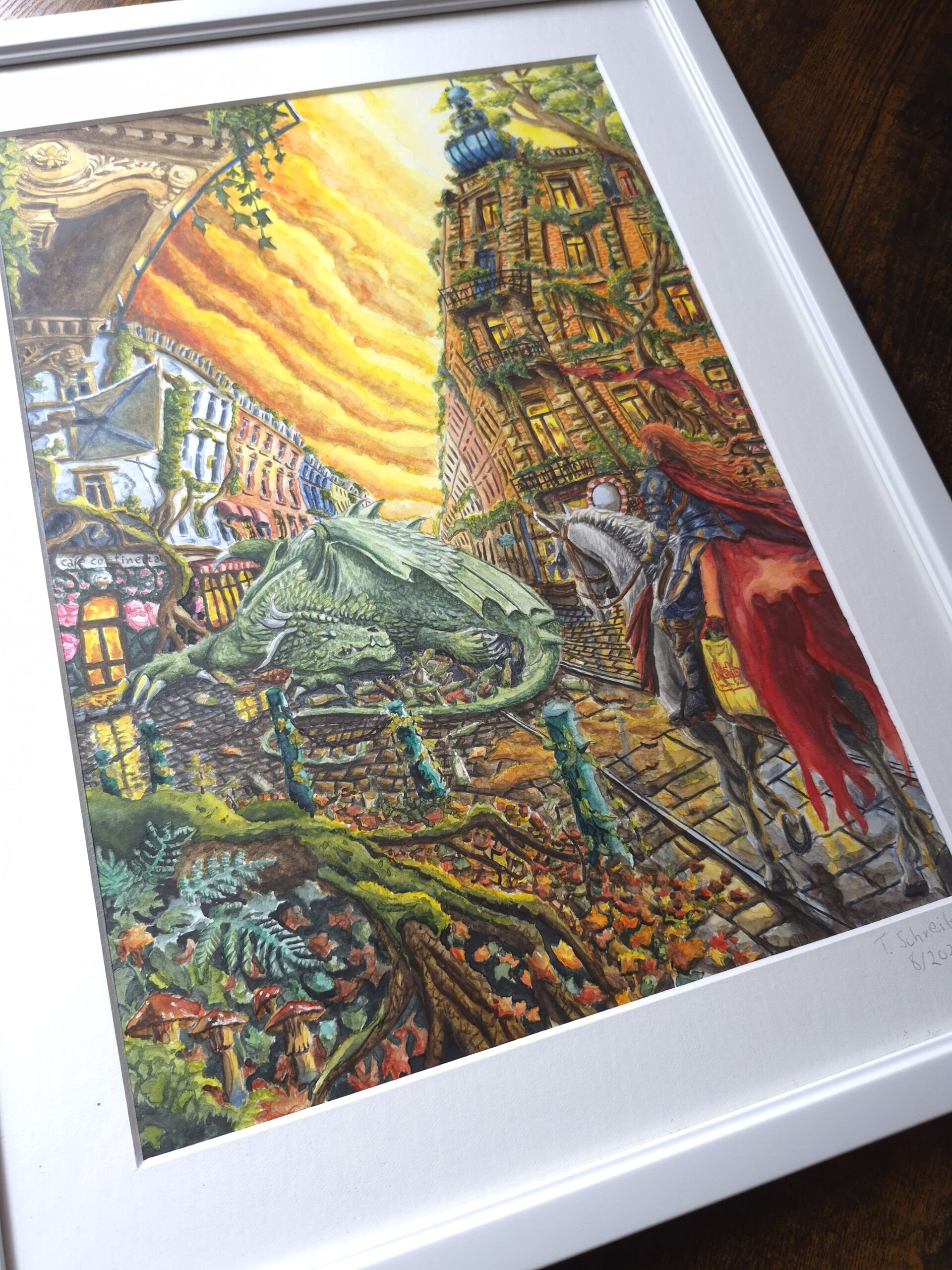 Original Aquarell "Der Flaschenhort" | Thomas Schreiter – Bild 6